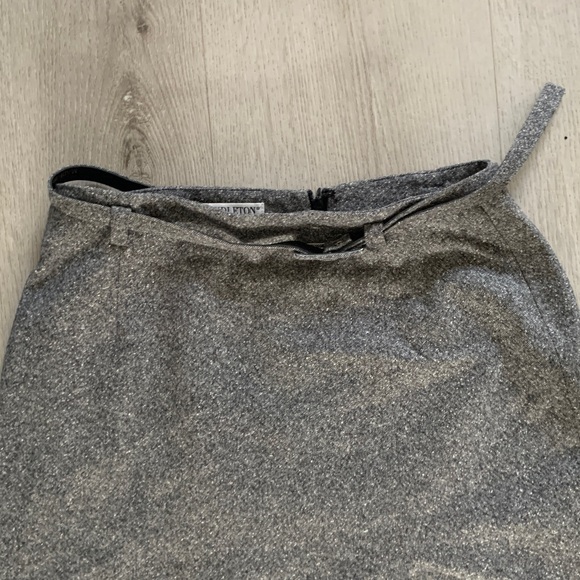 Pendleton‎ Womens Vintage Gray Wool Skirt with Belt - Picture 2 of 8